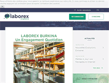 Tablet Screenshot of laborex-burkina.com